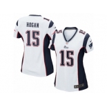 Women's Nike New England Patriots #15 Chris Hogan Game White NFL Jersey