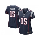 Women's Nike New England Patriots #15 Chris Hogan Navy Blue Team Color Stitched NFL New Elite Jersey