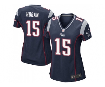 Women's Nike New England Patriots #15 Chris Hogan Navy Blue Team Color Stitched NFL New Elite Jersey