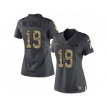 Women's Nike New England Patriots #19 Malcolm Mitchell Limited Black 2016 Salute to Service NFL Jersey