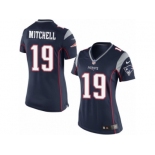 Women's Nike New England Patriots #19 Malcolm Mitchell Limited Navy Blue Team Color NFL Jersey