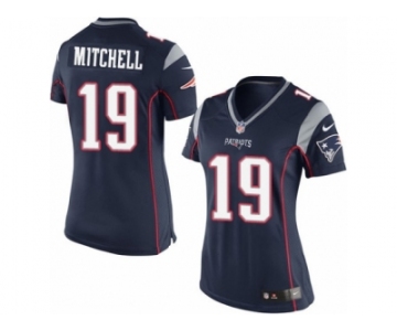 Women's Nike New England Patriots #19 Malcolm Mitchell Limited Navy Blue Team Color NFL Jersey