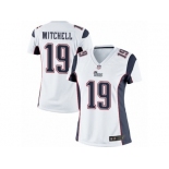 Women's Nike New England Patriots #19 Malcolm Mitchell Limited White NFL Jersey