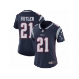 Women's Nike New England Patriots #21 Malcolm Butler Vapor Untouchable Limited Navy Blue Team Color NFL Jersey