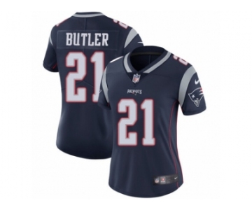 Women's Nike New England Patriots #21 Malcolm Butler Vapor Untouchable Limited Navy Blue Team Color NFL Jersey