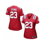 Women's Nike New England Patriots #23 Patrick Chung Red Alternate Stitched NFL Jersey