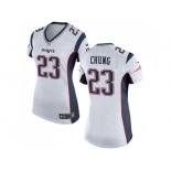 Women's Nike New England Patriots #23 Patrick Chung White Stitched NFL New Jersey