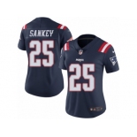 Women's Nike New England Patriots #25 Bishop Sankey Limited Navy Blue Rush NFL Jersey