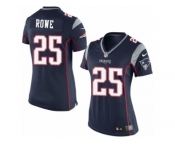 Women's Nike New England Patriots #25 Eric Rowe Limited Navy Blue Team Color NFL Jersey