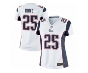 Women's Nike New England Patriots #25 Eric Rowe Limited White NFL Jersey