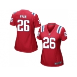 Women's Nike New England Patriots #26 Logan Ryan Red Alternate Stitched NFL Jersey