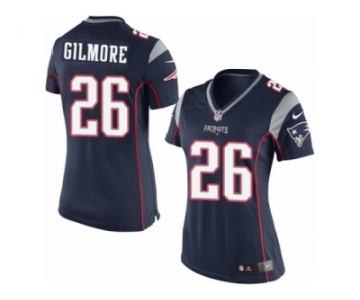 Women's Nike New England Patriots #26 Stephon Gilmore Limited Navy Blue Team Color NFL Jersey