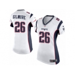 Women's Nike New England Patriots #26 Stephon Gilmore Limited White NFL Jersey