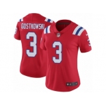 Women's Nike New England Patriots #3 Stephen Gostkowski Limited Red Alternate NFL Jersey