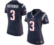 Women's Nike New England Patriots #3 Stephen Gostkowski Navy Blue Team Color NFL Jersey