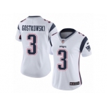 Women's Nike New England Patriots #3 Stephen Gostkowski Vapor Untouchable Limited White NFL Jersey