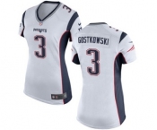 Women's Nike New England Patriots #3 Stephen Gostkowski White NFL Jersey