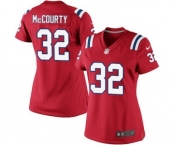 Women's Nike New England Patriots #32 Devin McCourty Red Alternate NFL Jersey