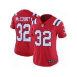 Women's Nike New England Patriots #32 Devin McCourty Vapor Untouchable Limited Red Alternate NFL Jersey