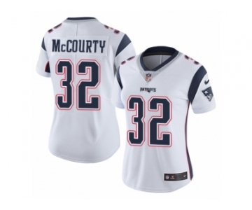 Women's Nike New England Patriots #32 Devin McCourty Vapor Untouchable Limited White NFL Jersey