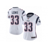 Women's Nike New England Patriots #33 Dion Lewis Vapor Untouchable Limited White NFL Jersey