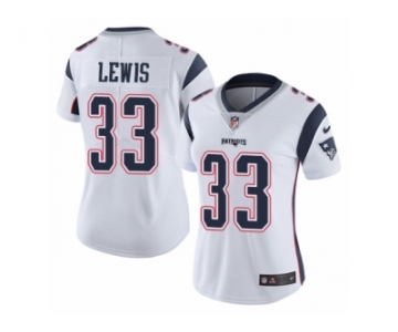 Women's Nike New England Patriots #33 Dion Lewis Vapor Untouchable Limited White NFL Jersey