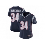 Women's Nike New England Patriots #34 Rex Burkhead Vapor Untouchable Limited Navy Blue Team Color NFL Jersey