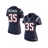 Women's Nike New England Patriots #35 Mike Gillislee Limited Navy Blue Team Color NFL Jersey