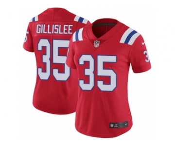 Women's Nike New England Patriots #35 Mike Gillislee Vapor Untouchable Limited Red Alternate NFL Jersey