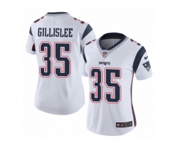 Women's Nike New England Patriots #35 Mike Gillislee Vapor Untouchable Limited White NFL Jersey