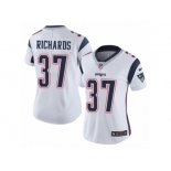 Women's Nike New England Patriots #37 Jordan Richards Vapor Untouchable Limited White NFL Jersey