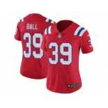 Women's Nike New England Patriots #39 Montee Ball Vapor Untouchable Limited Red Alternate NFL Jersey