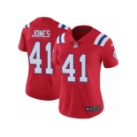 Women's Nike New England Patriots #41 Cyrus Jones Red Alternate Vapor Untouchable Limited Player NFL Jersey