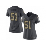 Women's Nike New England Patriots #51 Barkevious Mingo Limited Black 2016 Salute to Service NFL Jersey