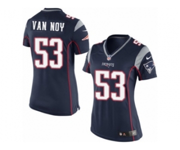 Women's Nike New England Patriots #53 Kyle Van Noy Limited Navy Blue Team Color NFL Jersey