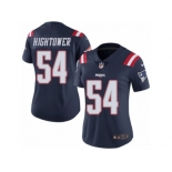 Women's Nike New England Patriots #54 Dont'a Hightower Limited Navy Blue Rush NFL Jersey