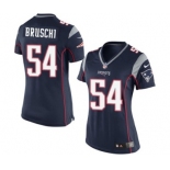 Women's Nike New England Patriots #54 Tedy Bruschi Navy Blue Team Color NFL Jersey