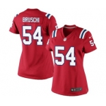 Women's Nike New England Patriots #54 Tedy Bruschi Red Alternate NFL Jersey