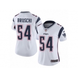 Women's Nike New England Patriots #54 Tedy Bruschi Vapor Untouchable Limited White NFL Jersey