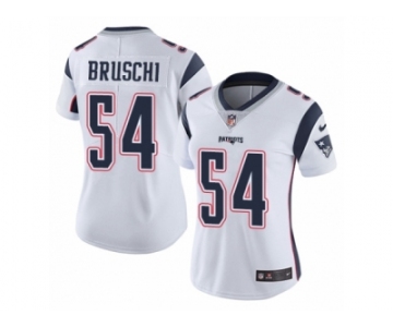 Women's Nike New England Patriots #54 Tedy Bruschi Vapor Untouchable Limited White NFL Jersey