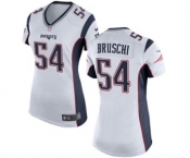 Women's Nike New England Patriots #54 Tedy Bruschi White NFL Jersey