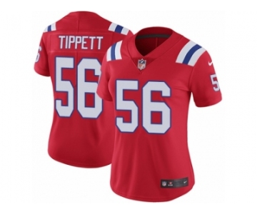 Women's Nike New England Patriots #56 Andre Tippett Vapor Untouchable Limited Red Alternate NFL Jersey