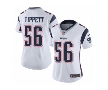 Women's Nike New England Patriots #56 Andre Tippett Vapor Untouchable Limited White NFL Jersey