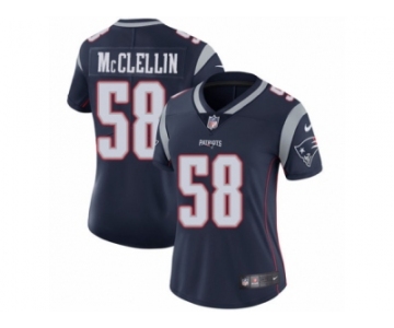 Women's Nike New England Patriots #58 Shea McClellin Vapor Untouchable Limited Navy Blue Team Color NFL Jersey