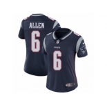 Women's Nike New England Patriots #6 Ryan Allen Vapor Untouchable Limited Navy Blue Team Color NFL Jersey