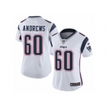 Women's Nike New England Patriots #60 David Andrews Vapor Untouchable Limited White NFL Jersey