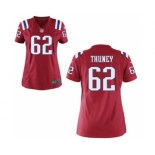 Women's Nike New England Patriots #62 Joe Thuney Red Alternate NFL Jersey