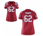 Women's Nike New England Patriots #62 Joe Thuney Red Alternate NFL Jersey