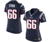 Women's Nike New England Patriots #66 Bryan Stork Navy Blue Team Color NFL Jersey