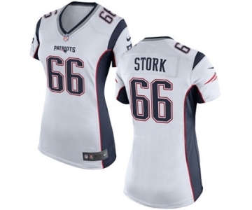 Women's Nike New England Patriots #66 Bryan Stork White NFL Jersey